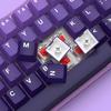 132-Key Purple Cherry Profile PBT Double-Shot Keycaps Full Set for 60%, 65, 75, and 100% Cherry Gateron MX Switch Keyboards (Purple)