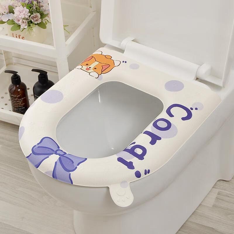 JINGRUIXIANG Waterproof Printed EVA Toilet Seat Mat