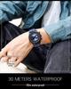 Sanda Cool Large Dial Six-Needle Waterproof Men's Watch with Genuine Leather Strap - Trendy and Fashionable Design.