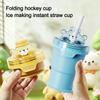 Foldable Ice Ball Cup Reusable Ice Cube Mold Portable Ice Mold Cup  Summer Drink
