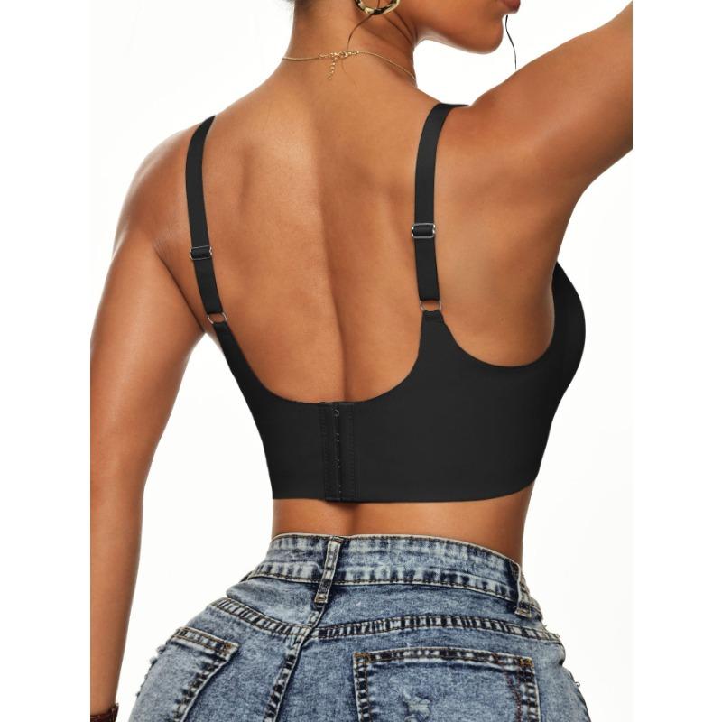 Plus Size Women's Seamless Minimizer Wireless Full Coverage Support Bralette Invisible Push Up Bra for Large Bust