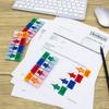 Message Flags Assorted Color, Sign Here/Notarize/Initial Here/Sign and Date, 600 Pages Total, 0.98 x 1.77 Inch Wide, Easy to Post, 3 On-The-Go