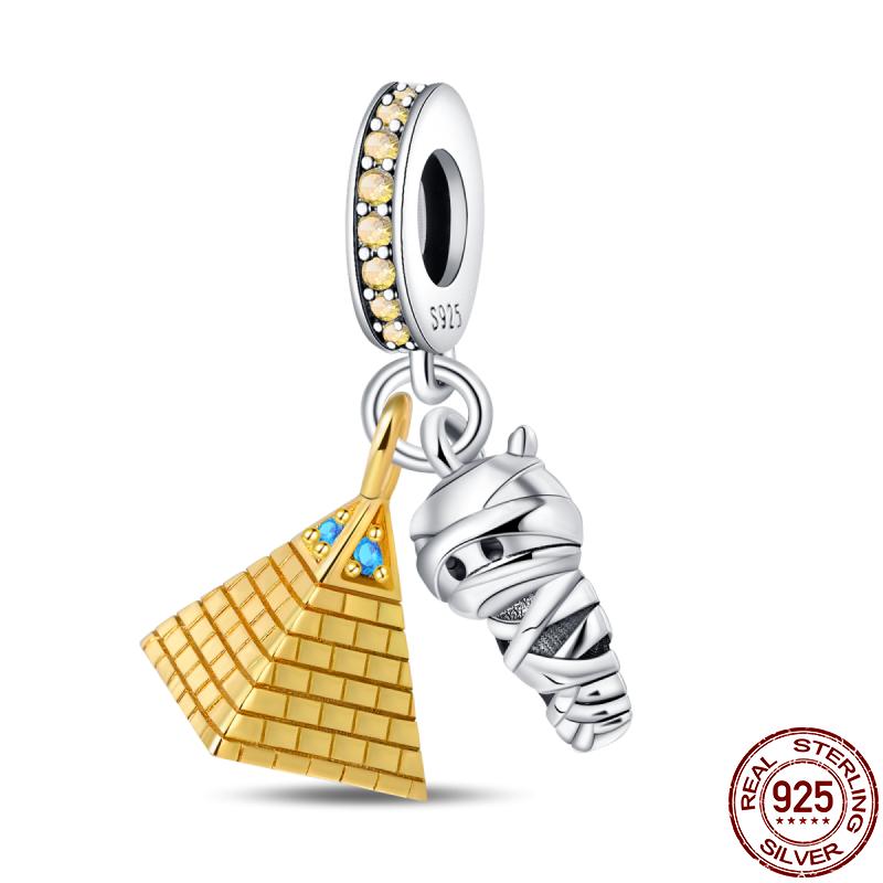 Copper Diy Beads Desert Travel Series-Scarab Charm Fit Panoriginal Bracelet For Women Jewelry Birthday Gift