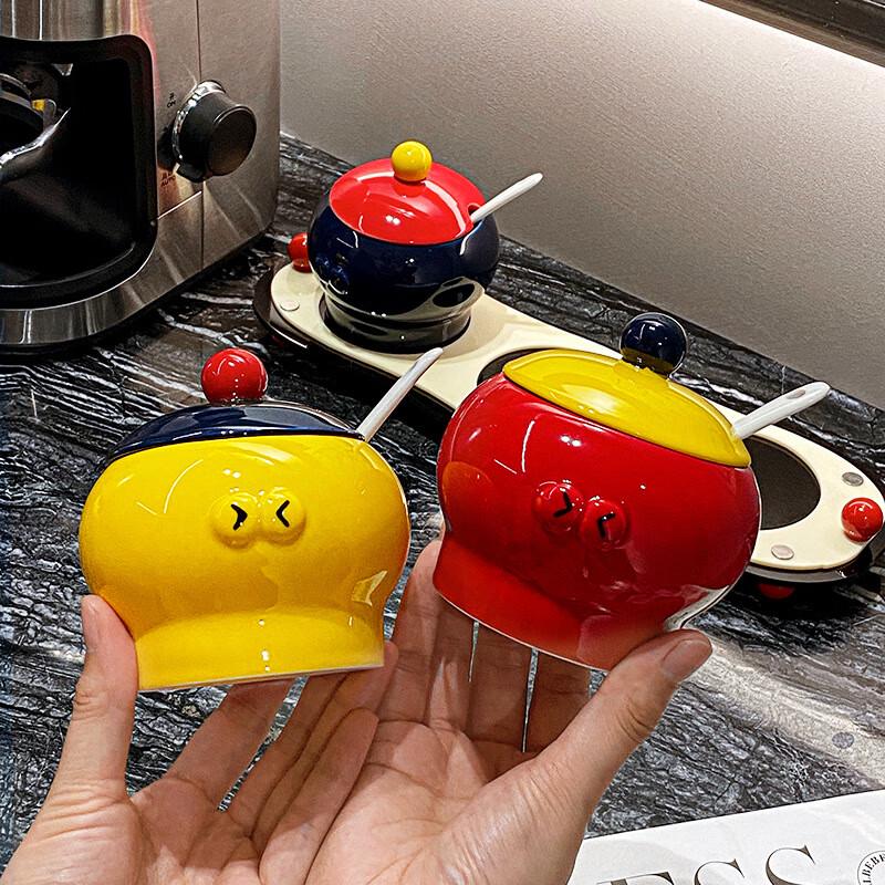 ZISIZ Ceramic Spice Jar Set