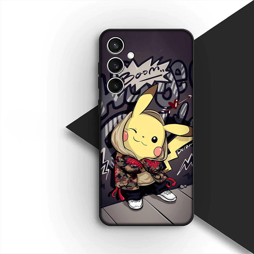 Cover for Samsung Galaxy S24 S25 S23 FE Ultra Plus S7 Edge S25+ S23+ A56 5G Casing Phone Case Gengar P-Pokemons GO P-Pikachus