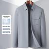 High-End Spring Business Casual Jacket - Turn-Down Collar, Zipper, Lightweight Executive Workwear