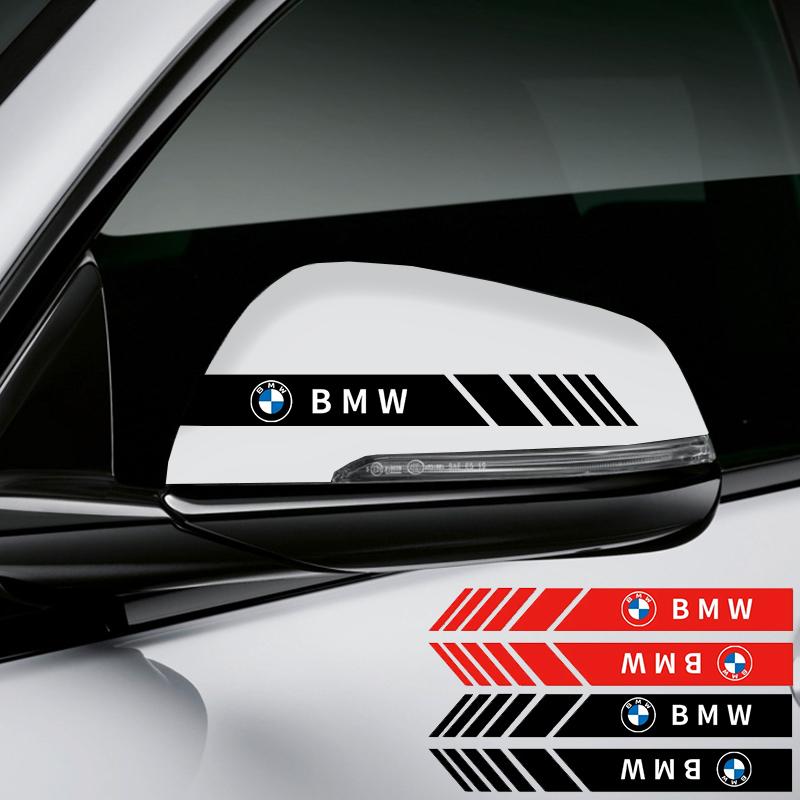 Car Sticker 2 PCS Truck Vinyl Stripe Sport Rearview Side Mirror Decal For BMW M E46 E90 E60 F30 F10 E39 E36 F20 G30 G20 E87 CE6