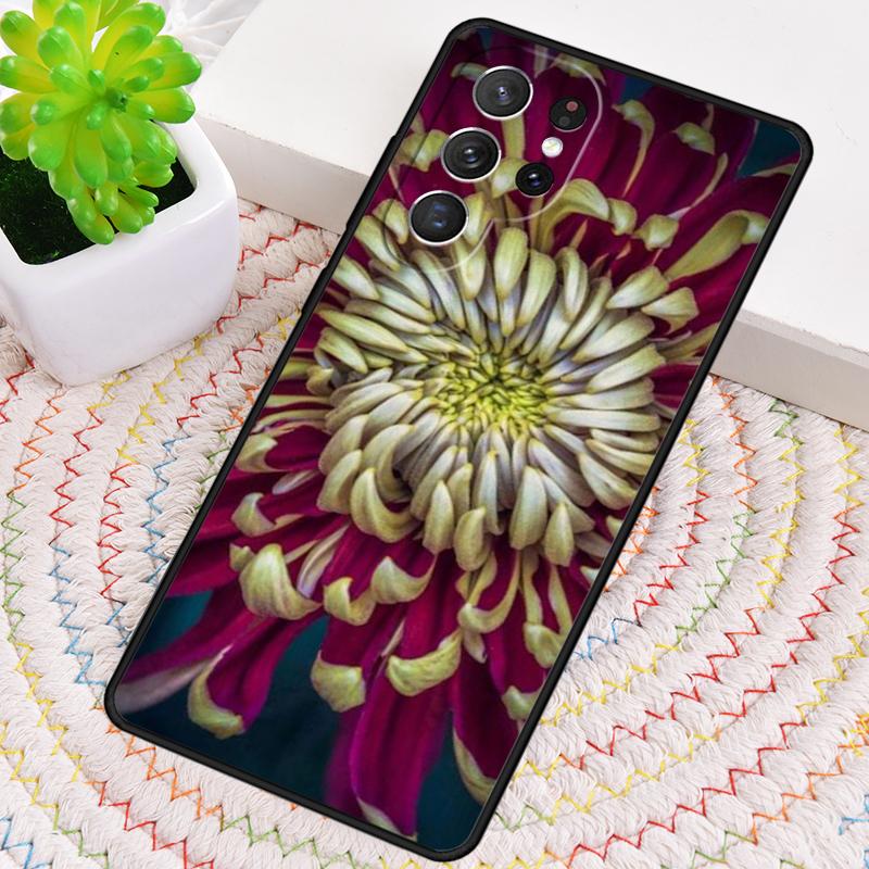 Chrysanthemum Phone Case for Samsung Galaxy note 10 pro S26 Ultra S23 S24 FE S25 S21 S22 PLUS shockproof Cove