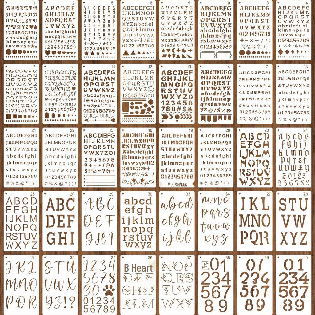 Popular Decorative Diary Painting Stencil Set