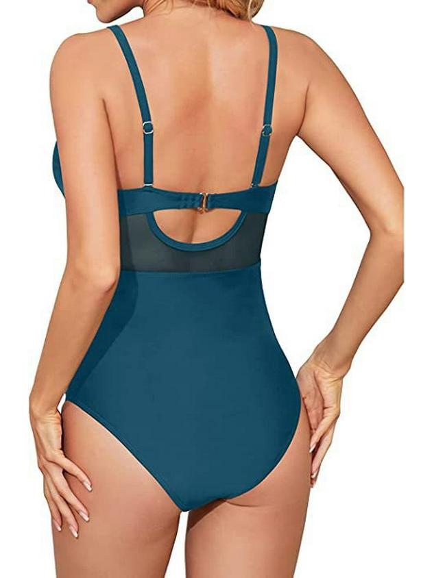 Women's Slimming Tummy Control Crossover Sporty Swimsuit