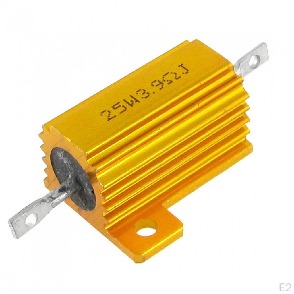 10pcs Aluminium Clad Power Wirewound Resistors Shell Resistor 25W 3.9Ohm