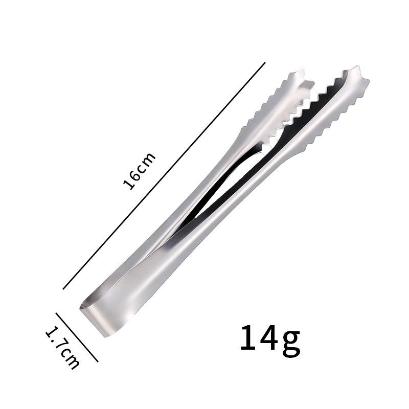 Multi-functional Stainless Steel Tongs for Ice, Bread, BBQ, Meat, Kitchen, and Hotel Towels.