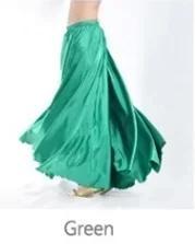 Neue Mode Satin Langes Kleid Tanz Professionelle Tanzkleidung Voller Rock Heißer 360 Vollkreis Satin Langes Kleid Swing Tanz Dekoration