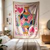 Unique Anime Wall Tapestries Queen of Hearts Cool Hippie Tapestry Aesthetic Dorm Background Cloth Bedroom Flags Decoration Items