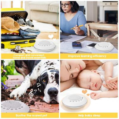 28 Soothing Sounds White Noise Sound Machine for Baby 4 Timer & Memory Function USB Rechargeable Portable Sleep Aid Device