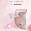 Acrylic Rose Quartz Dual-Head Facial Roller & Gua Sha Massage Tool
