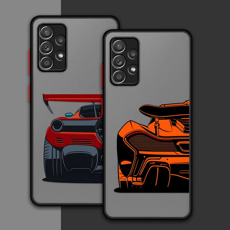 Cartoon Cool Car Case for Samsung Galaxy A35 A34 A36 A54 A16 A15 A17 A52 A14 A23 A53 A73 A33 A56 A55 A52S A72 Phone Cover