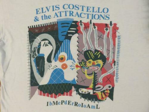 Vintage ELVIS COSTELLO 1982 Tour T SHIRT concert tee Unisex T-Shirt XXL