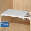 Wall Mounted Retractable Layers Board Punch-free Closet Dividers Wardrobe Storage Shelf  Bedroom