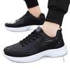 Spring black leather sneakers casual running sneakers