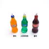 Acrylic carbonated beverage keychain accessory supplies