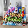 My Singing Monsters videospill tegneserie Mykt plysjteppe,flanellteppe Dyneteppe for stue soverom Sengsofa Piknik