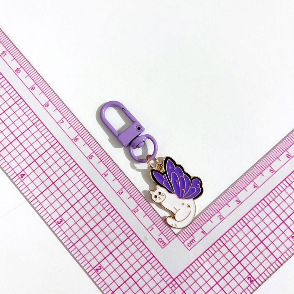 Zinc Zinc Zinc Alloy Zinc Zinc Alloy Cat Pendant Bag Charm Butterfly Car Keyring Female Lady Girl