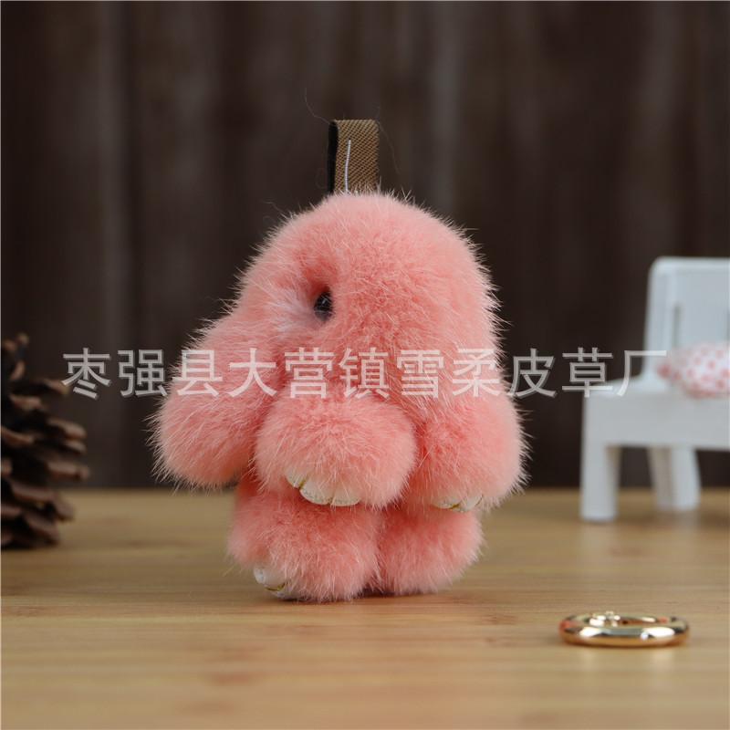 Mink Hair Bunny Mini Cute Fur Cute Rabbit Plush Jewelry Bag Keychain Pendant Mobile Phone Pendant