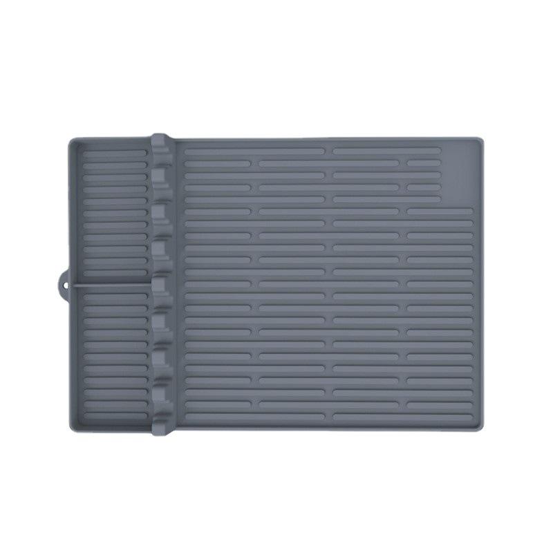 Barbecue Oven Silicone Side Frame Pad, Baking Tray Protection Pad, Draining Pad, Black Stone Silicone Barbecue Oven Draining Pad