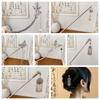 Chinese Style Butterfly Hair Stick Tassel Hanfu Hair Stick Elegant Geometry Hair Clip  Ladies