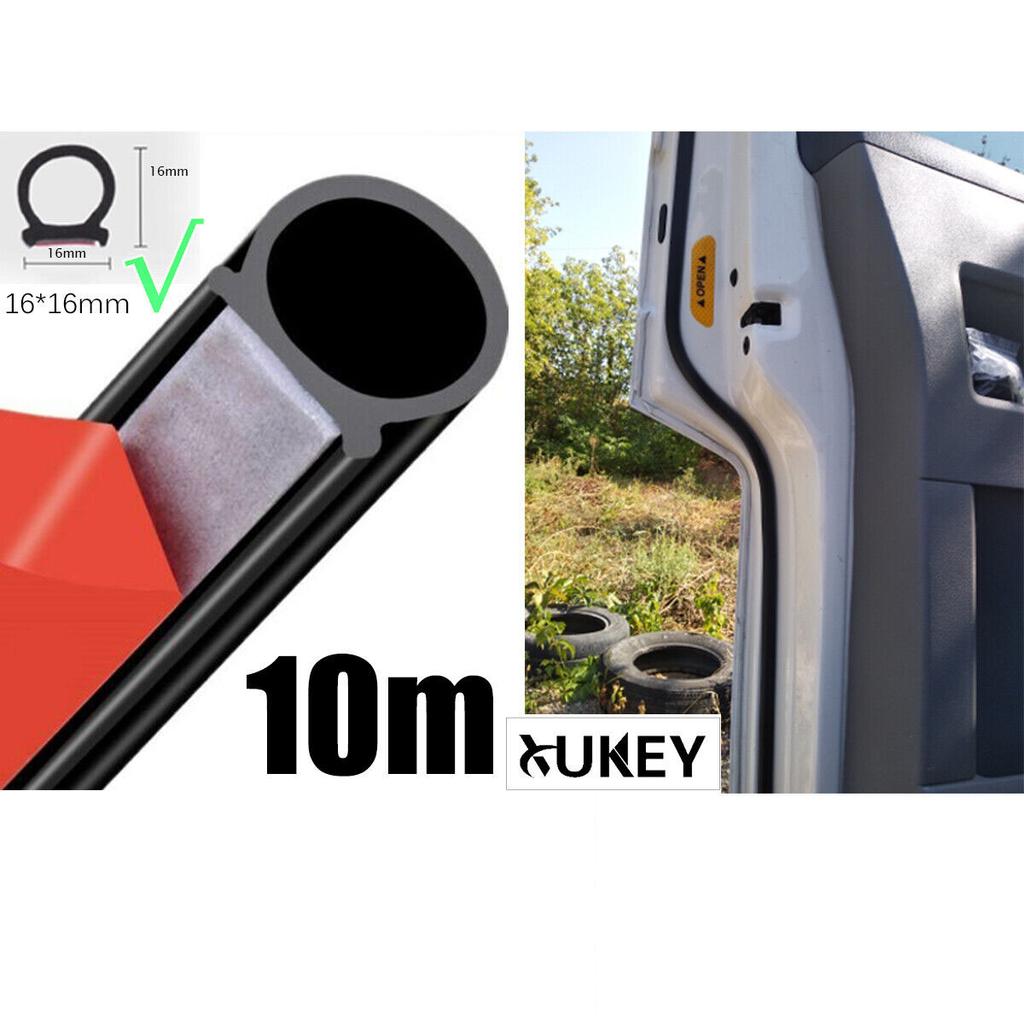 Junta de puerta de cabina de furgoneta camper mejorada de 16 x 16 mm/16,4 pies para VW T4 T5 T6 T6.1 Transporter