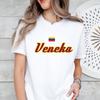 Venezuela Flagge T-Shirts Latina Erbe T-Shirt Weihnachtsgeschenkidee Geschenke für Venezolaner Sie Vintage Klassiker