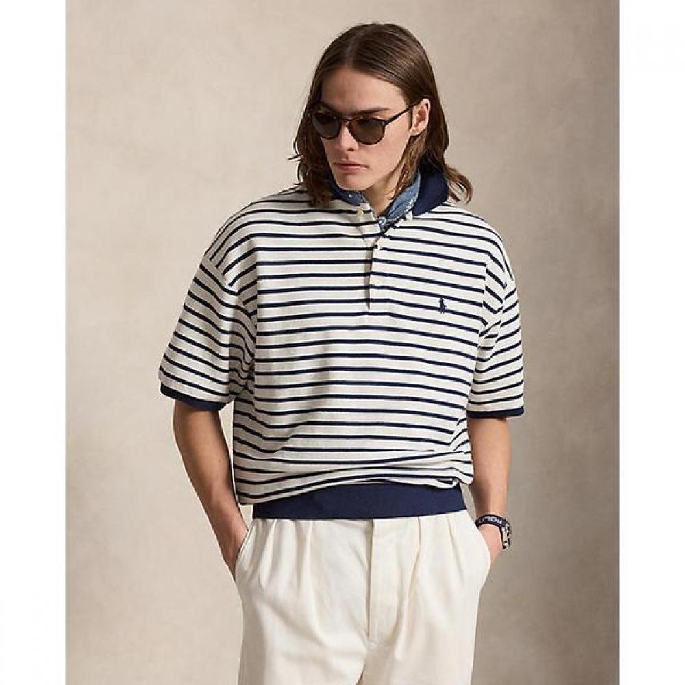 Polo Ralph Lauren Men S Relaxed Fit Stripe Texture Polo Shirt Mnpokni1n824135101 L