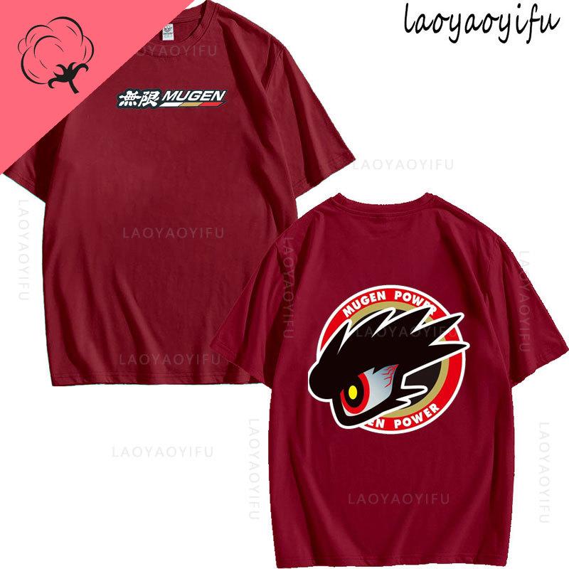 JDM Modified Car MUGEN POWER Theme 100Cotton Summer TShirt Printed Fashion Mens Womens Fashion High Quality Oneck Casual