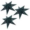 3 Peças Lanternas de Papel Estrela de Natal Dobráveis Lâmpada de Sombreamento Origami 3D Para Decoração de Feriado Casamento Festa Luz Pingente Estrela Pendurado