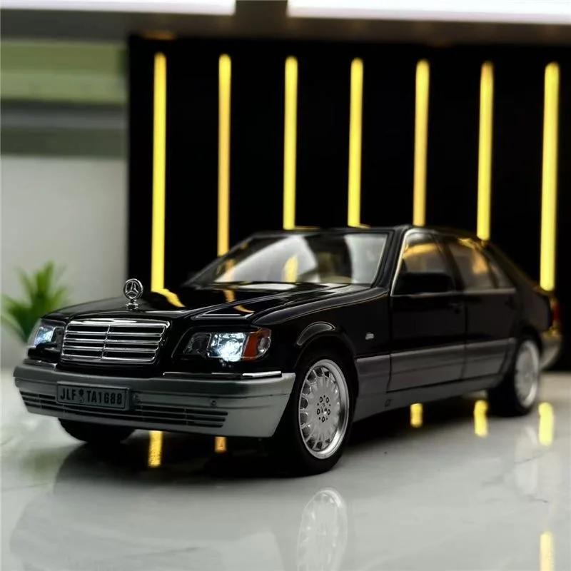 1:24 Mercedes Benz W140 320SEL Simulation Diecast Metal Alloy Model Car Sound Light Pull Back Collection Kids Toy Gifts