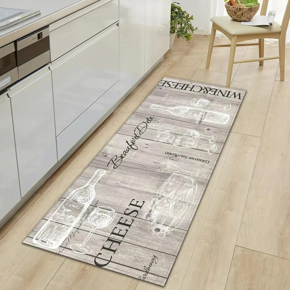 Stile Lavagna Menù Caffè Graffiti Cucina Tappeto Lungo da Corridoio Cucina Decorazione Personalizzata Antiscivolo Facile da Pulire Morbido Tappetino