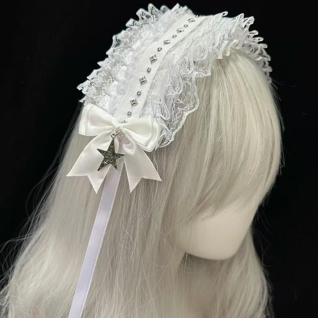 Y2K Accessories Lolita Bow Cute Accessories Hair Bands Women's Goods Things for Hair Girls Item Hair Clips for Girls Hair Bows