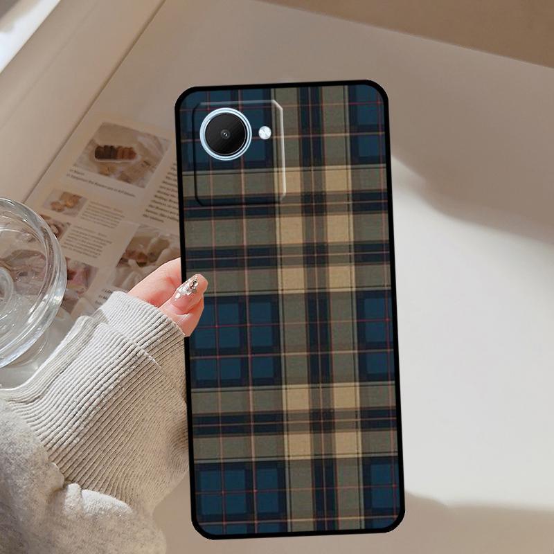 Schottisch kariert Warm kariert Für Realme GT 7 Pro 5 GT 6 6T C67 C61 C55 C53 C51 C21Y C25S C75 10 11 12 13 14 Pro Plus Hülle
