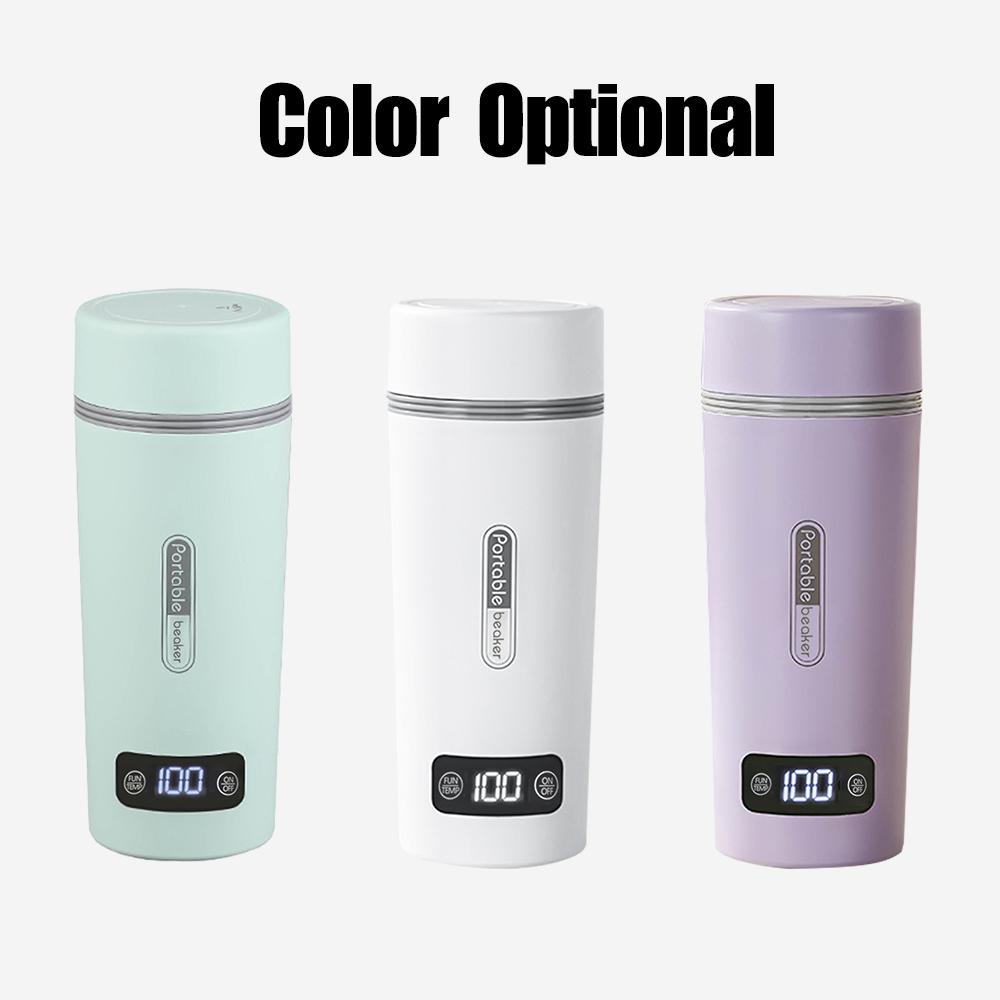 Portable Electric Kettle for Boiling Water 350ml Stainless Steel Anti-Spill Leak Proof Personal Hot Water Boiler with 4 Variable Presets Keep Warm
