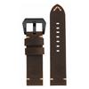 Handmade First Layer Cowhide Leather Watchband 22mm 24mm Brown/Black Vintage Leather Strap For PAM111 441 Soft Men's Bracelet