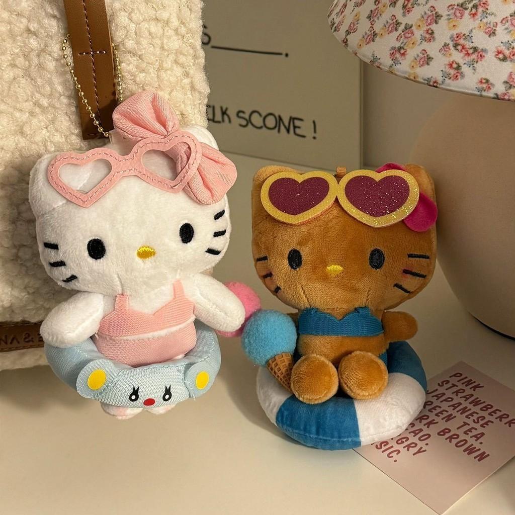 Adorable Cartoon Cat Plush Keychain Cute Kitty Bag Pendant Mini Stuffed Animal
