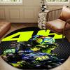 Rider Speeding Through Neon Light Round Mat Home Decor, Chair Rug For livingroom,Bedroom, Doormat Home Decor Birthday Gift Christmas Gifts