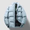 Men's Winter Warm Quilted Jackets Casual Lightweight Windproof Coat With Pockets Stand Collar Work Windbreakers Jacket for Men Thick Cargo Jackets