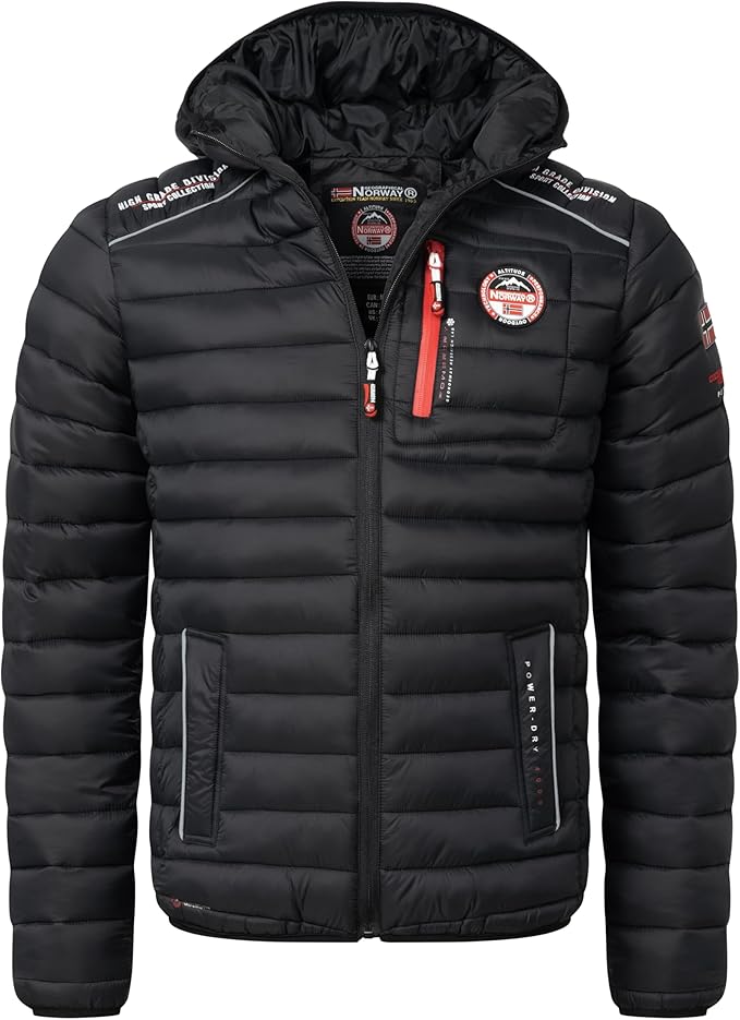 Vīriešu jaka Geographical Norway BRICK BLACK