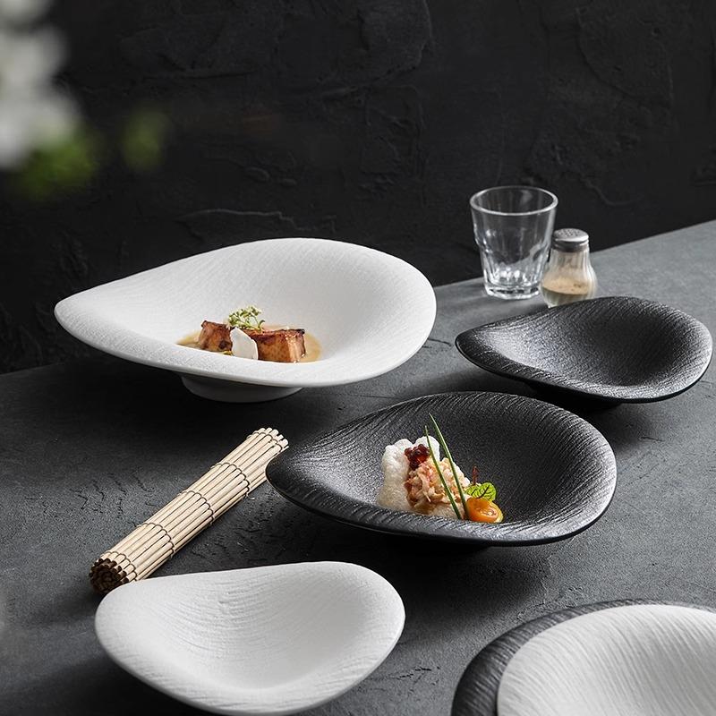 Special-Shaped Creative Plate, Irregular Sense Of High-End, Exquisite Household Western Plate, Dessert Plate Feeling Light Luxury Style