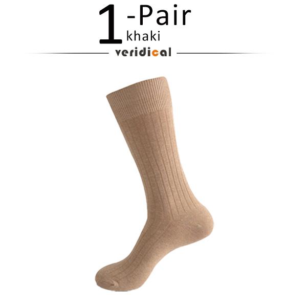 Herren Lange Socken Plus Gekämmte Baumwolle Gestreift Business Atmungsaktiv, Deodorant Partykleid Übergröße Formelle Socken Gentleman EU45-50