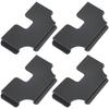 Car Sun Visor Ticket Clip ID Bank Card Storage Holder Auto Dashboard Organizer Black Plastic Mount for Daily Driving Commuting