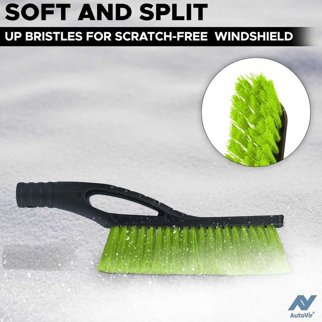 27" Snow Brush and Ice Scrapers for Car Windshield (1 Pack), Window Ice and Snow Scraper with Ergonomic Foam Grip, Snow Windshield Scraper with