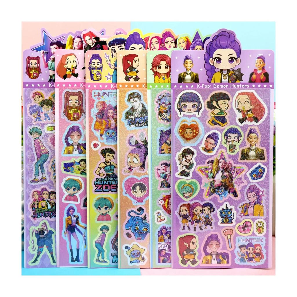 New  Latest Cartoon Kpop Witch Hunt Series: Children's Laser Stickers, Gooka Laser Stickers, Account Materials Gift